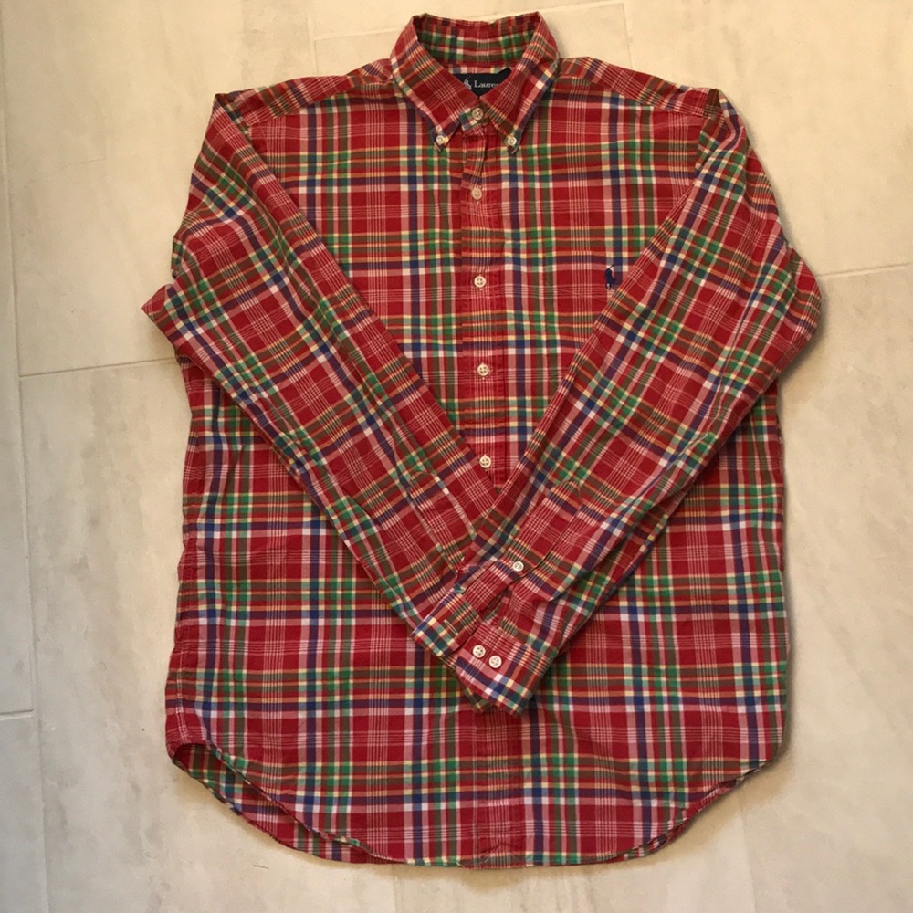 Button up classic fit polo